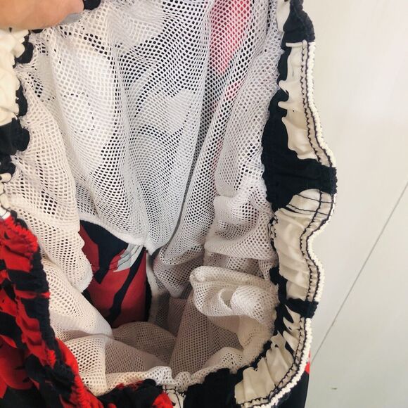 Planks Hawaiian Sz M Red White Blue Hibiscus Board Shorts Swimsuit Swim Trunk - Picture 10 of 11